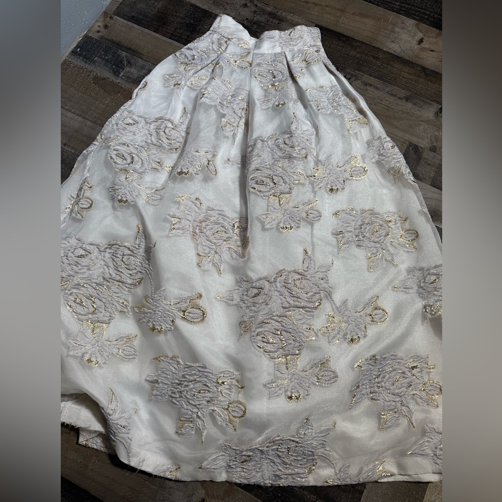 Eliza J‎ Floral Jacquard Ball Skirt- 2